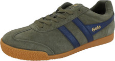 Image of Gola Classics Khaki/Navy Harrier Trainers
