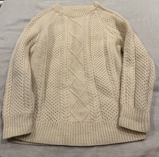 Vtg Irish Wool Fisherman Sweater Standun Sz XL 46 Chest
