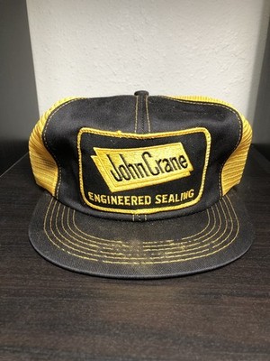 Vintage John Crane Engineered Sealing K Products Mesh Trucker Snapback Hat