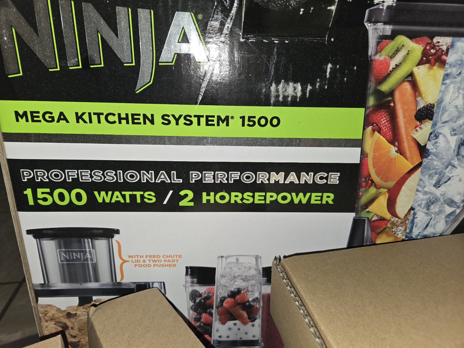 Ninja Food Processor 64 oz 8 Cup Bowl Attachment with Lid Bl