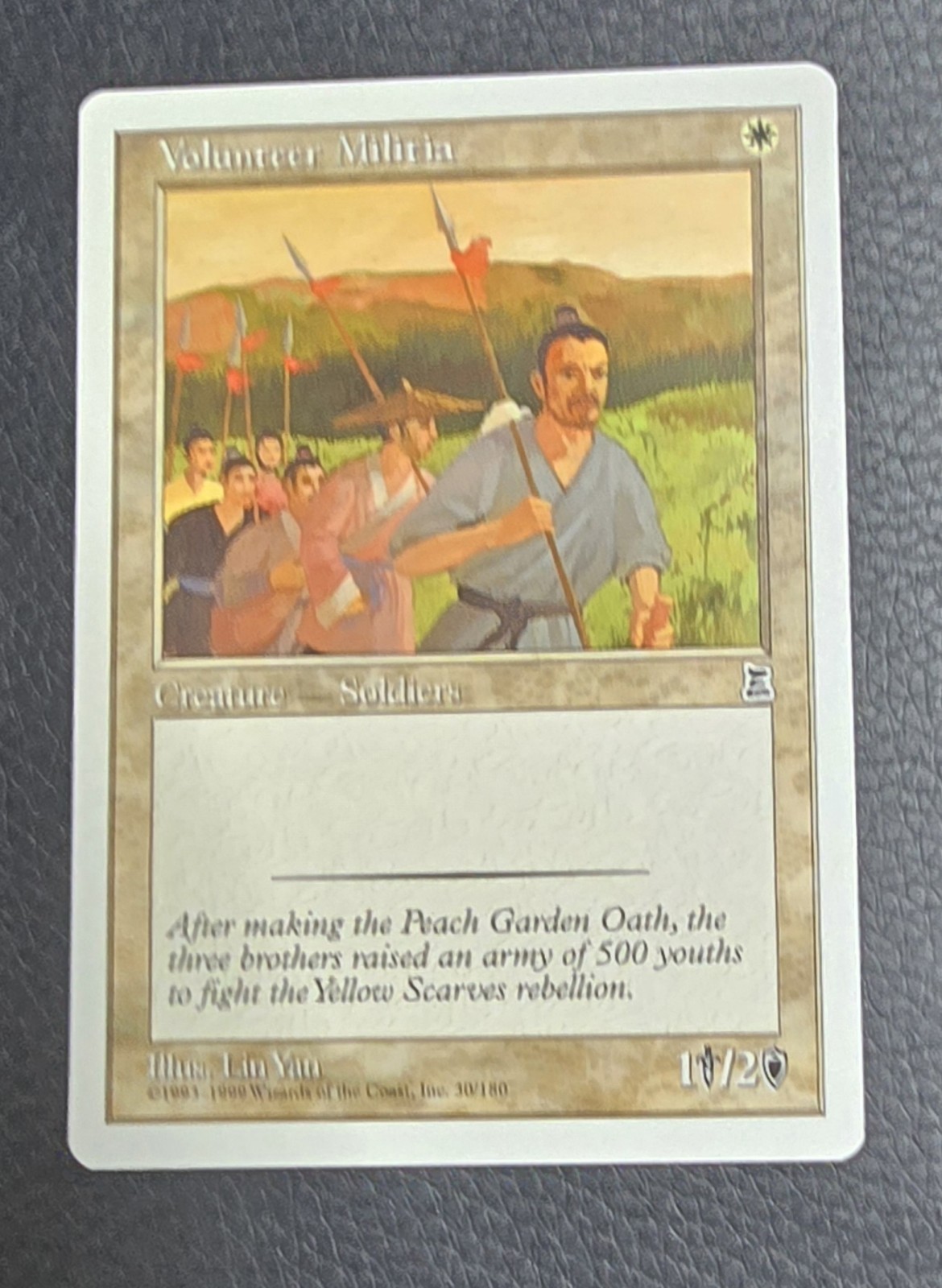 Volunteer Militia #30 Portal Three Kingdoms WOTC MtG PTK P3K LP English