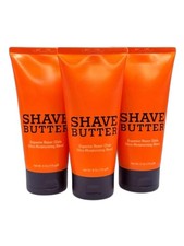 3 Pack Shave Butter Cream 6 oz Each Ultra-Lubricating Shea Mango Cocoa Butter