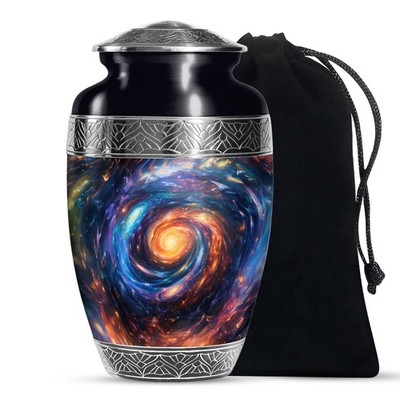 Eternal Galaxy Funeral Urns for Ashes Adult Female & Male (10 Inch)