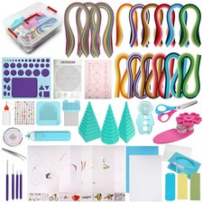 Paper Quilling Kit With 1860 Strips Tools Storage Box Craft DIY Learning Home