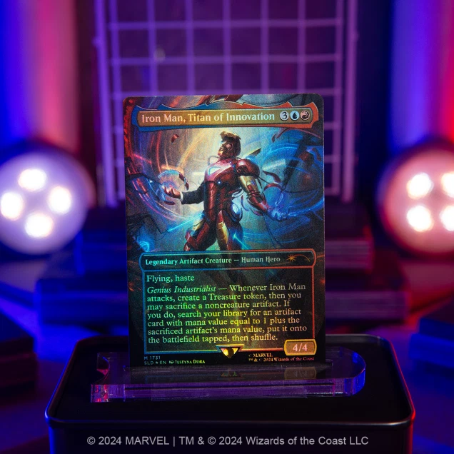 MTG Magic Card - Secret Lair X Marvel’s - IRON MAN - FOIL EDITION - Photo 2/4