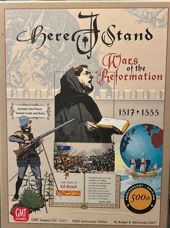 GMT Games Here I Stand Wars of the Reformation, 1517-1555 500th Edition