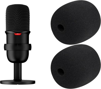 SOULWIT 2 Stück Mikrofon Pop Filter für HyperX SoloCast, Schützende Mikrofon Ab