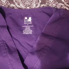 DAGACCI Unisex Purple Scrubs Set M 55 Cotton 45 Polyester Medical Uniform
