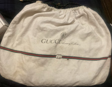Gucci White Dustbag for Women with Logo Accent Designer Collection