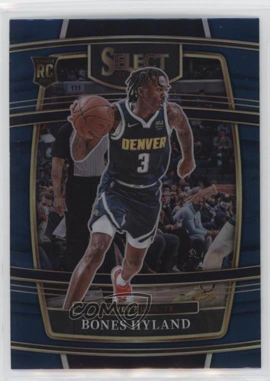 2021-22 Panini Select Concourse Blue Prizm Bones Hyland #79 lw9