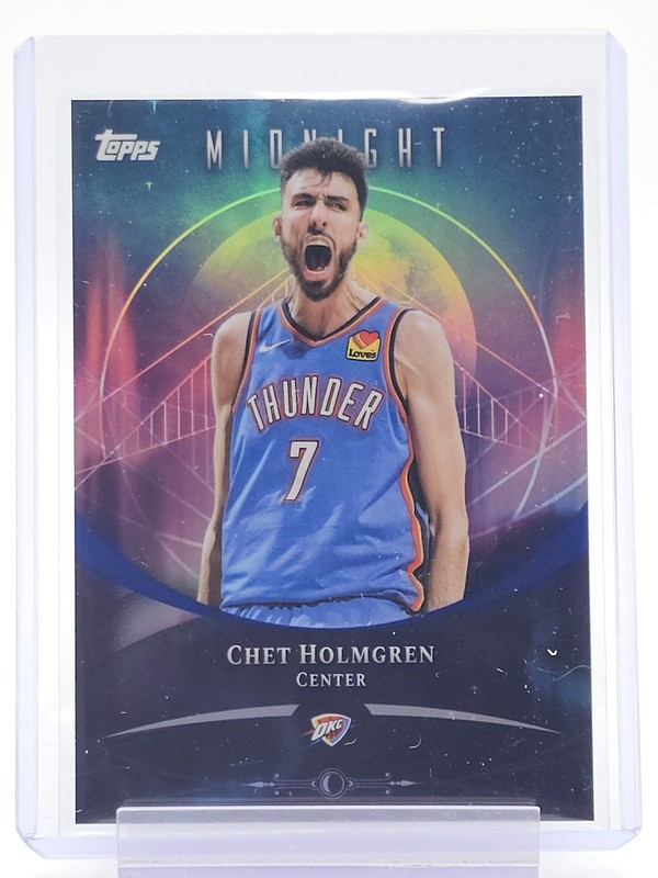CHET HOLMGREN 2025-26 TOPPS MIDNIGHT #55 THUNDER Q7420