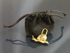 Autentico lucchetto HERMES Charm Lumaca Metallizzato #6718