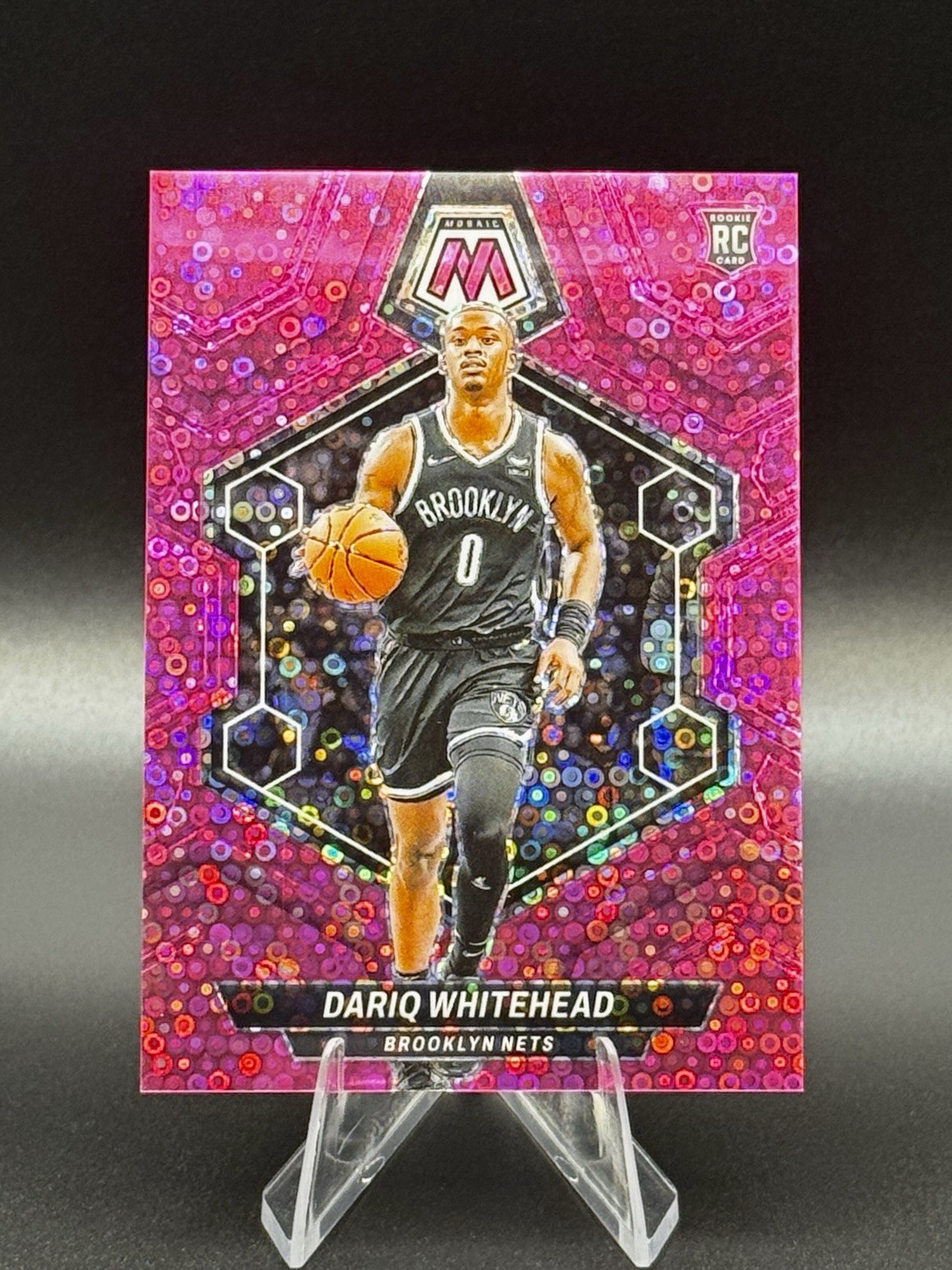 2023-24 Panini Mosaic - Dariq Whitehead /20 Pink Fast Break #247 (RC)
