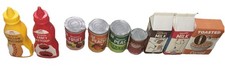 Mommy Please Plastic Play Food Ketchup, Mustard, Milk, Cereal, Canned Foods