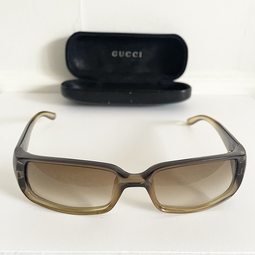 Vintage Y2K Gucci Sunglasses GG 2455/S T7V Brown Logo Plate Optyl Italy Gradient - Picture 7 of 20