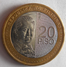 2020 PHILIPPINES 20 PISO - Excellent Coin - FREE SHIP - Bin #360