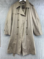 Hart Schaffner & Marx Brown Button/Tie Trench Men's Size 24In Bust POG