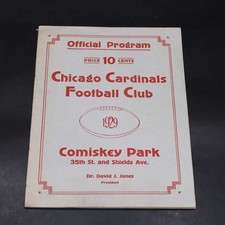 1929 Chicago Cardinals Green Bay Packers Official Program NFL 10/27/29 ZJ21123