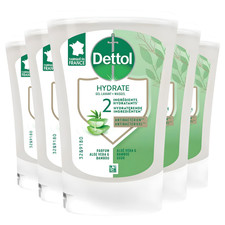 Dettol No Touch Hand Wash Refill 250ml Aloe Vera & Bamboo Antibacterial 5 Packs 14.74 per litre