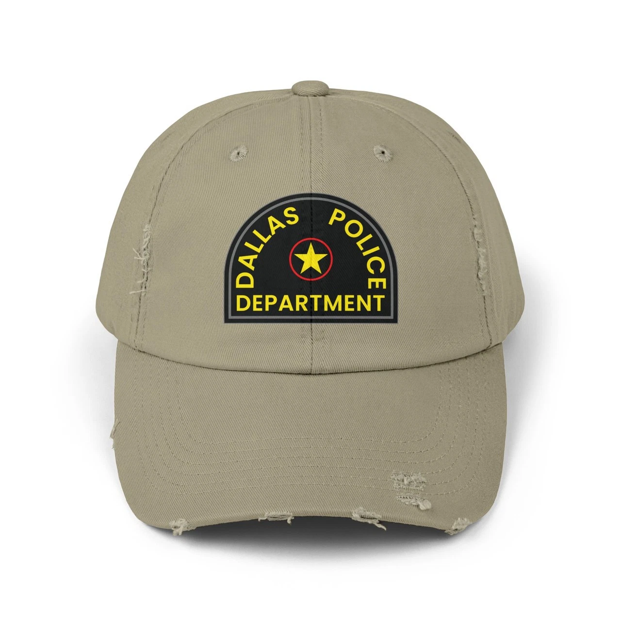 Dallas Texas Police Department Patch Distressed Cap– Law Enforcement Emblem