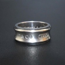 Tiffany & Co. 1837 ring 925SV silver titanium 728744