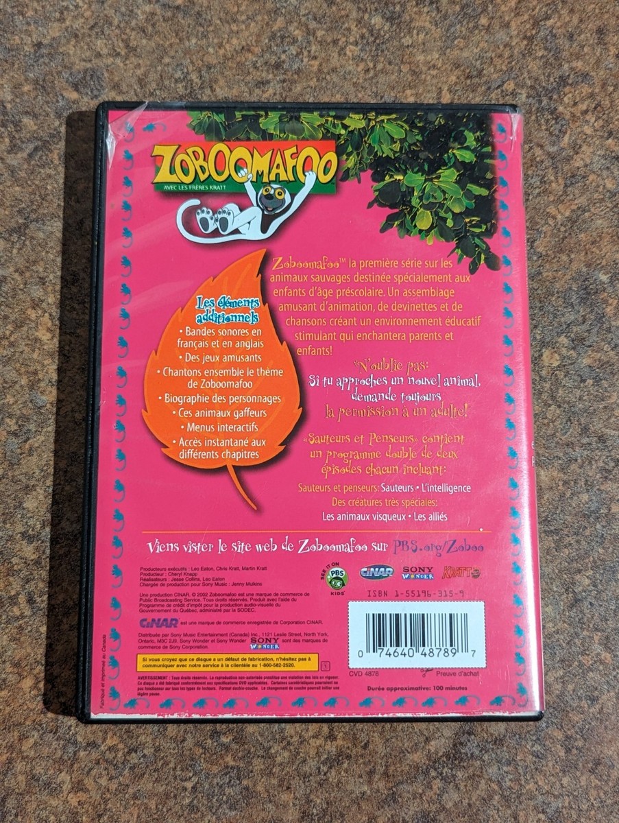 ZOBOOMAFOO Kratt Brothers French DVD Sauteurs et Penseurs
