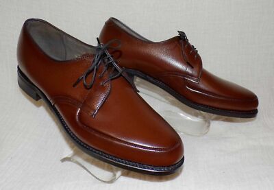 MENS USA BROWN GRAINED LEATHER ''WALKOVER'' CLASSIC TIE CASUAL DRESS 913 SHOES NIB