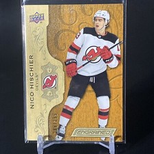 2018-19 UPPER DECK ENGRAINED HOCKEY NICO HISCHIER /299 #24 New Jersey Devils