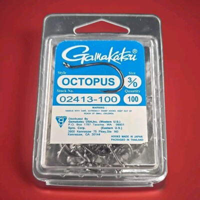 100 Gamakatsu Octopus 3/0 stock # 02413-100