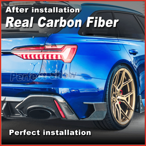 Difusor trasero de carbono DRY para Audi RS6 RS7 C8 Avant 19+ difusor parachoques labio - Imagen 12 de 21