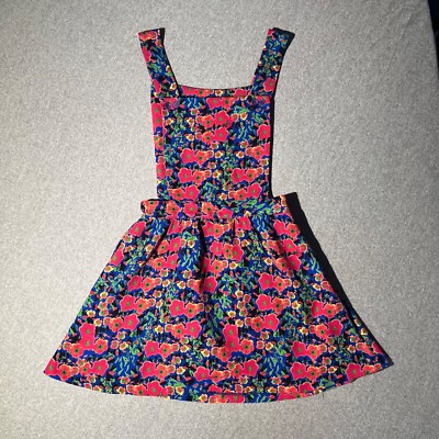 Style Nanda Dress Women's Size Small Floral Bib Front Jumper