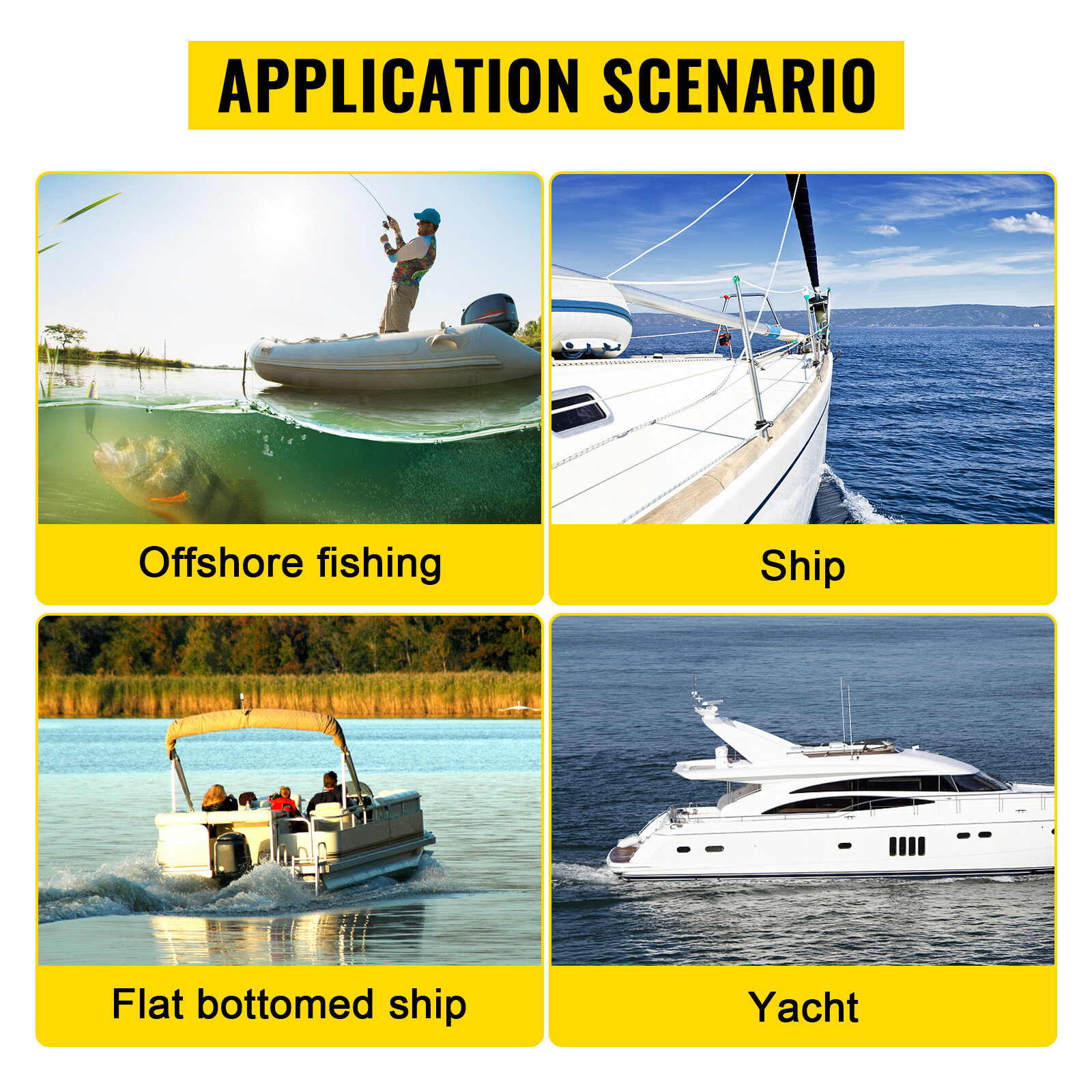 VEVOR Helm 1.7 Outboard Hydraulic Steering Pump HH5271-3 Front Mount 13lb