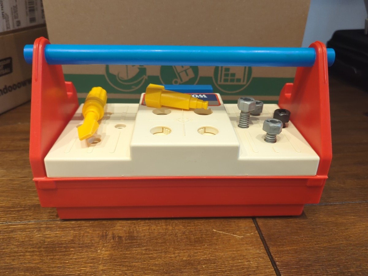 Vintage 1986 Fisher Price Power Workshop Tool Box Hardware, Incomplete | eBay Vintage 1986 Fisher Price Power Workshop Tool Box Hardware, Incomplete | eBay