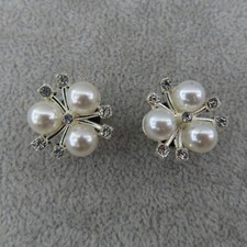 SPARKLY Rhinestone Faux Pearl Shoe Charms for Shoes Wristbands Set Lot 2 Luxury