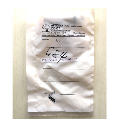 IFM IG5937 Inductive Sensor Threaded Type 10...30 DC PNP New