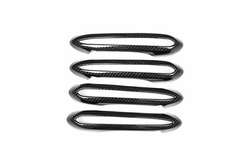 4pcs ABS Carbon Fiber Exterior Door Handle Cover Trim For BMW 5 Series G30 2018 - Picture 4 of 7
