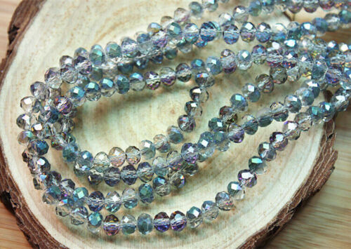 4 mm6 mm8 mm perles de verre à facettes rose turquoise | perles de cristal | bijoux bricolage - Photo 1/5