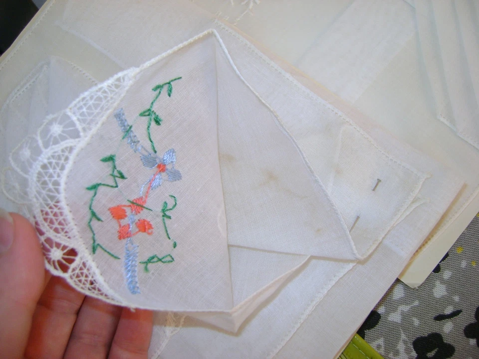 Lot of 9 Vintage (1950s) Hankie-Handkerchief Set - NEW - Image 4 of 4