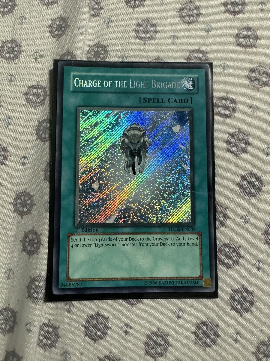charge of the light brigade yugioh card Amazon.com: Yu-Gi-Oh! - Charge of The Light Brigade (TDGS-EN089) - The  Duelist Genesis - 1st Edition