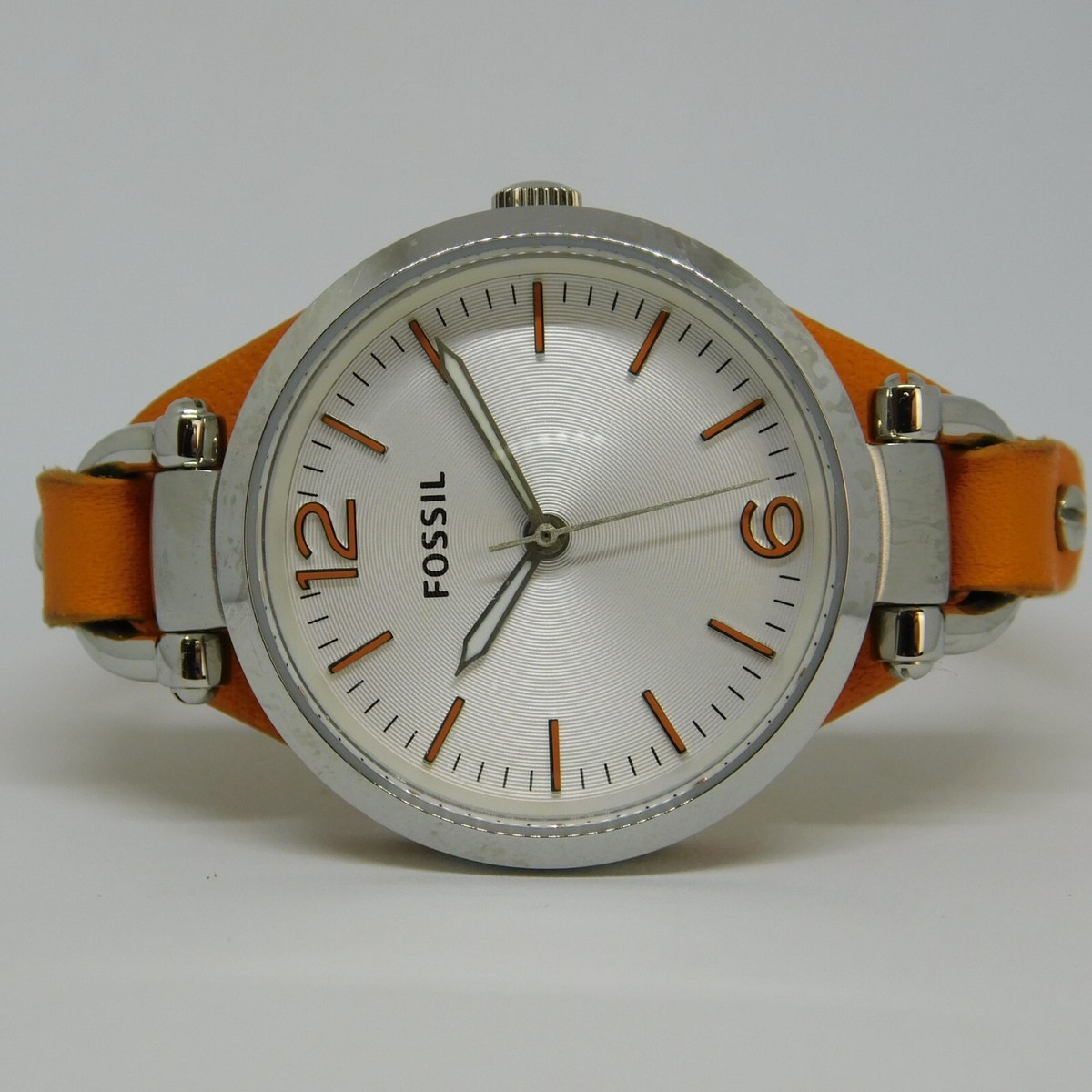 Fossil Orange Leather Strap Watch women’s Fossil Women main image 3