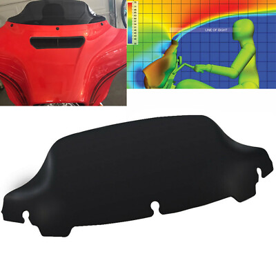 #ad 7quot; Black Windshield Windscreen Fit For Harley Touring Electra Street Glide 14 23 $23.62
