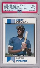 1993 SCD Multi-Sport #91 BOBBY BONDS JR PSA 9 MINT San Diego PADRES RARE 1/1 
