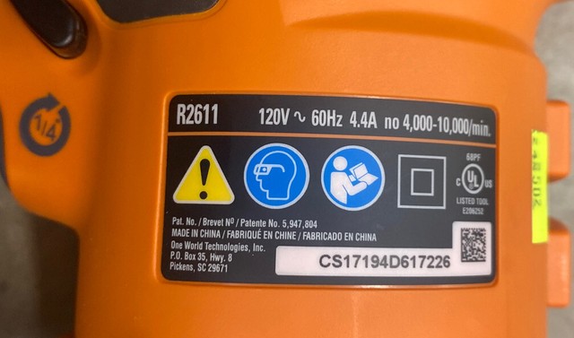 RIDGID R2611 6 In. Variable-speed Dual 