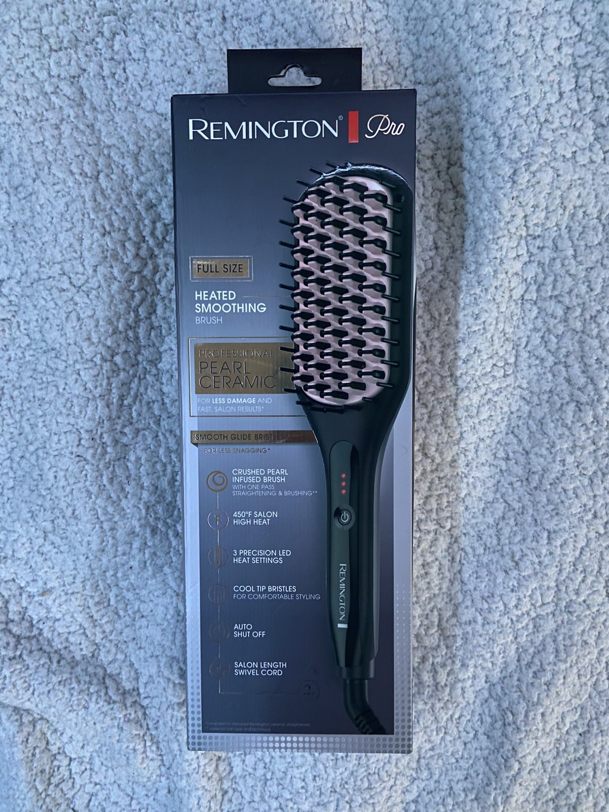 Pearl Ceramic Remington Pro Heated Smoothing Brush Remington Pro