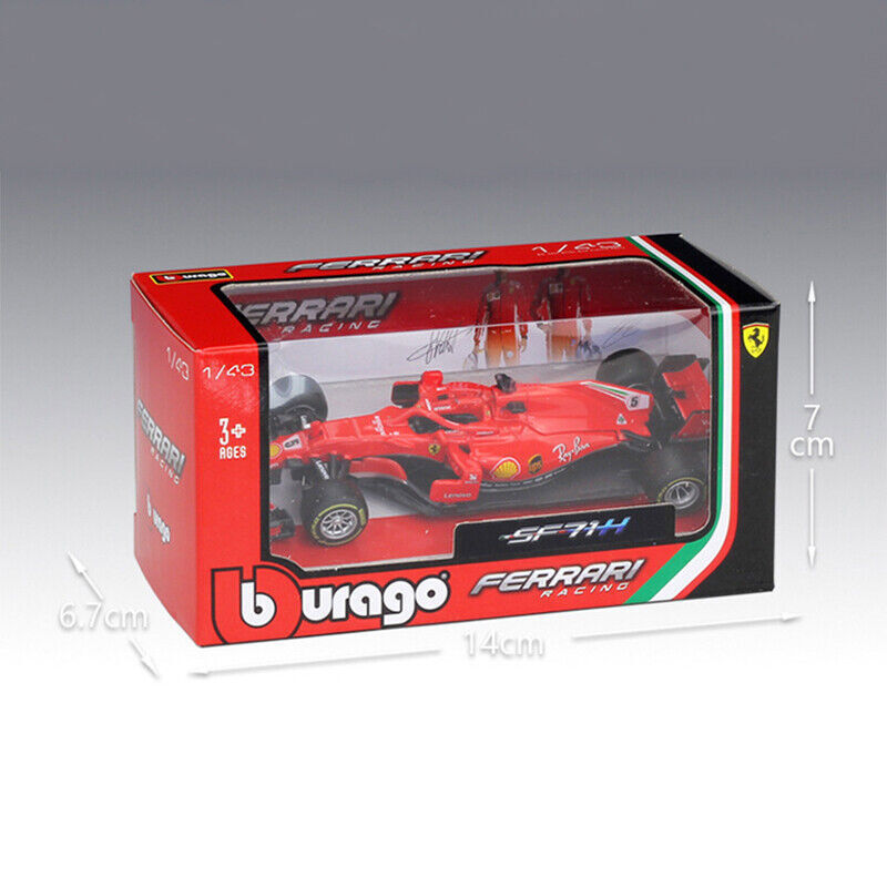 Bburago 1:43 Sebastian Vettel 2017 Ferrari F1 SF70H 5