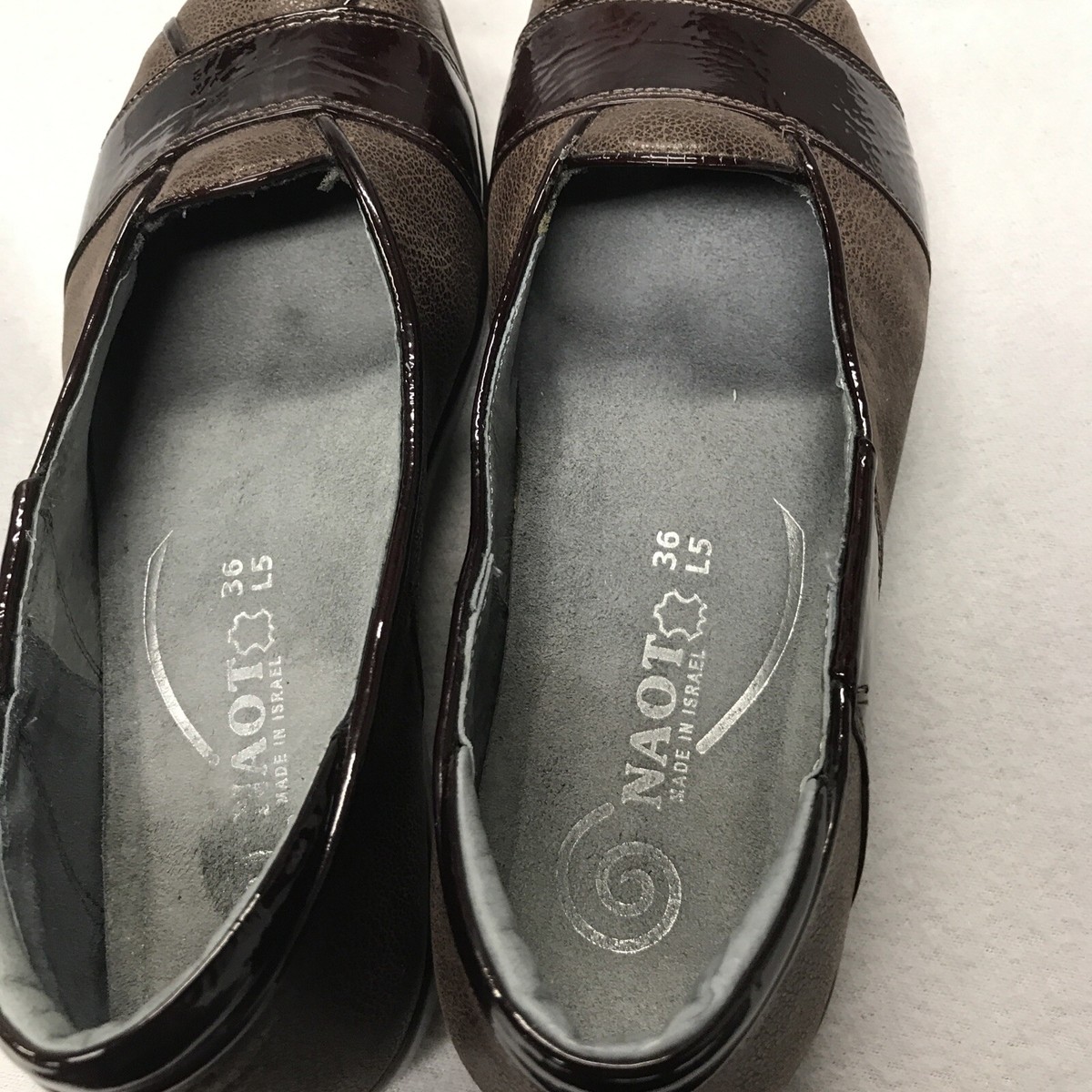 Naot Brown Classic Leather Slip-On Loafers- Excellent condition. NAOT Brown Leather Slip On Loafers Flats Shoes Womens 36 US  main image 2