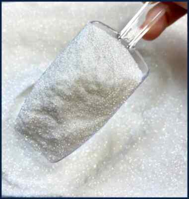 50g White Iridescent Opalescent Ultra Fine Glitter Dust Glitter Fine Holographic