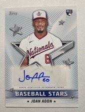 2022 Topps Baseball Stars Autographs Joan Adon Auto Washington Nationals #BSA-JA