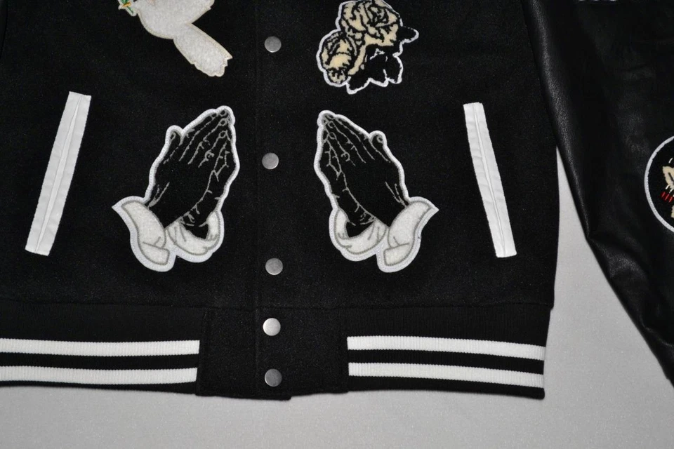 Auténtica Chaqueta Universitaria Jordan Craig Fallen Angels Negra Nueva Todas las Tallas Foto 4 de 4