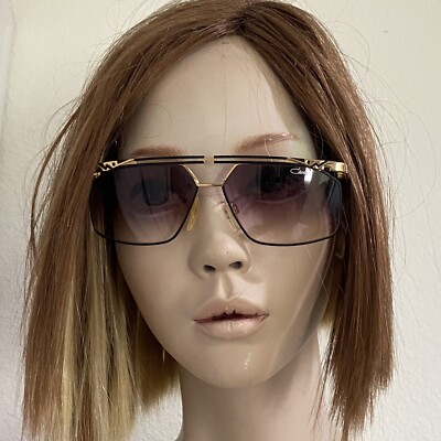 Vintage CAZAL 966 302 Black & Gold Metal Frame UV Protection